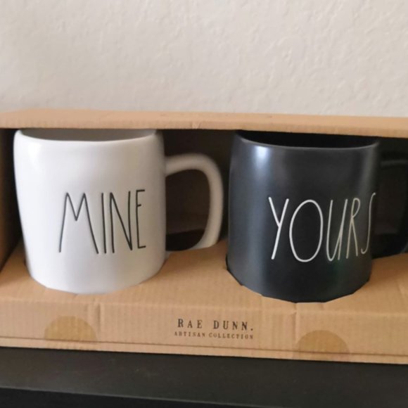 Rae Dunn Other - "Mine" and "Yours" set Rae Dunn
